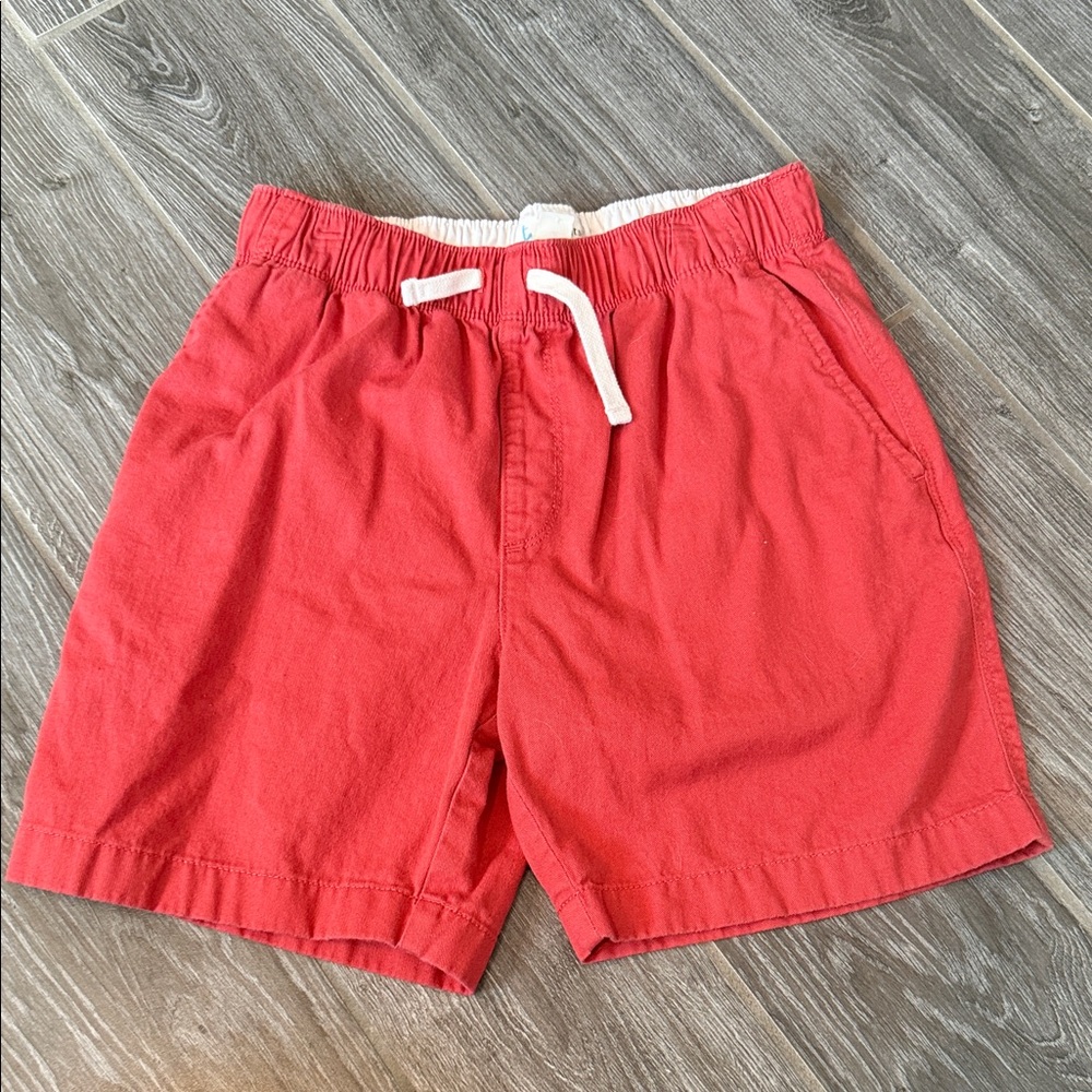 Crewcuts boys 14 Red Elastic Waist drawstring heavy cotton casual Shorts EUC